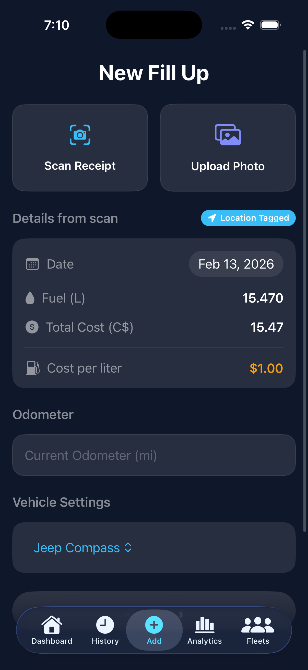 SnapFill Stats Dashboard